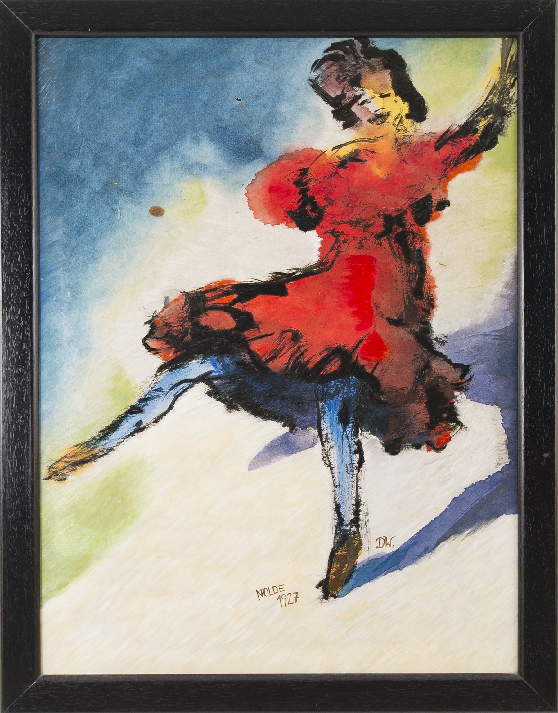 fotka obrazu Tänzerin In Roten Kleid